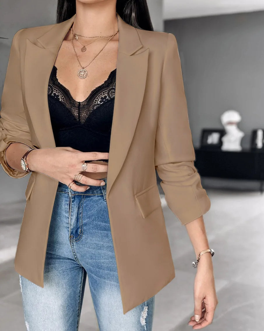 Stay sharp and stylish with these trendy women's blazers—perfect for business and casual occasions alike! -