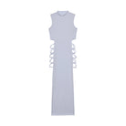 Criss Cross Cut Out Sleeveless Dress -