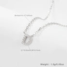 Sterling silver light luxury exquisite letter pendant necklace -