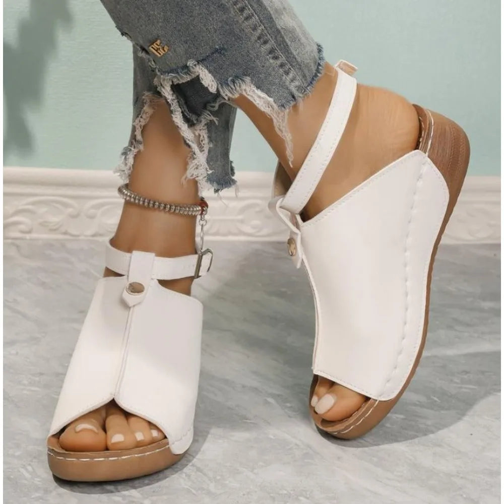 Shoes for Women Sandals Summer Medium Heel Ladies Shoes on Offer White Heels Luxury Fashion New in Platform Sneakers Light -