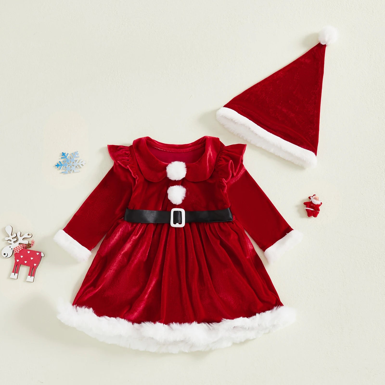 Celebrate the season in style with these adorable Christmas outfits for baby girls aged 1-2 years—cozy, festive, and cute! -