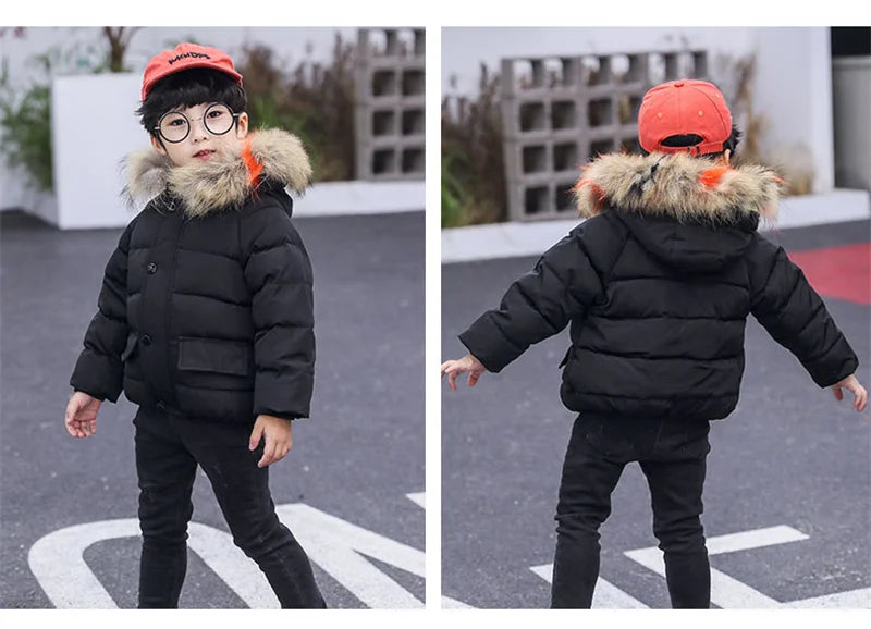 Keep your little one snug and stylish this winter with our new warm down jacket—perfect for baby girls and boys! -