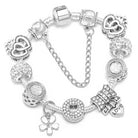 Pink Heart To Heart Beads Charm Bracelets -