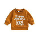 Citgeett Autumn Infant Baby Girls Boys Sweatshirts Letter Print Long Sleeve Pullovers Spring Casual Tops Clothes -
