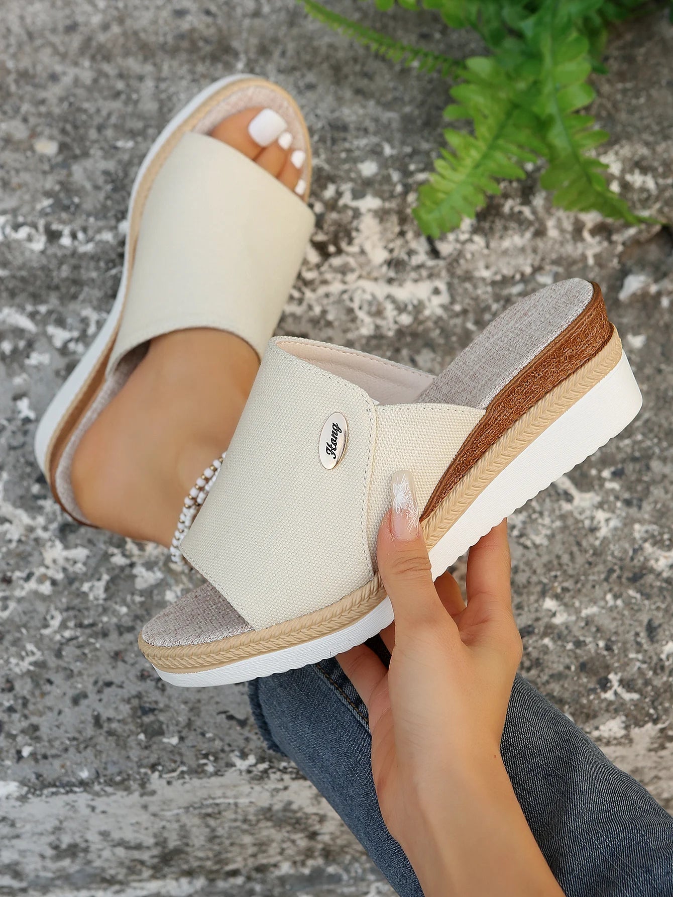 Women's High Heels Slippers New Summer Beach Platform Wedge Sandals Female Fashion Outdoor Ladies Slides Sandalias Mujer -