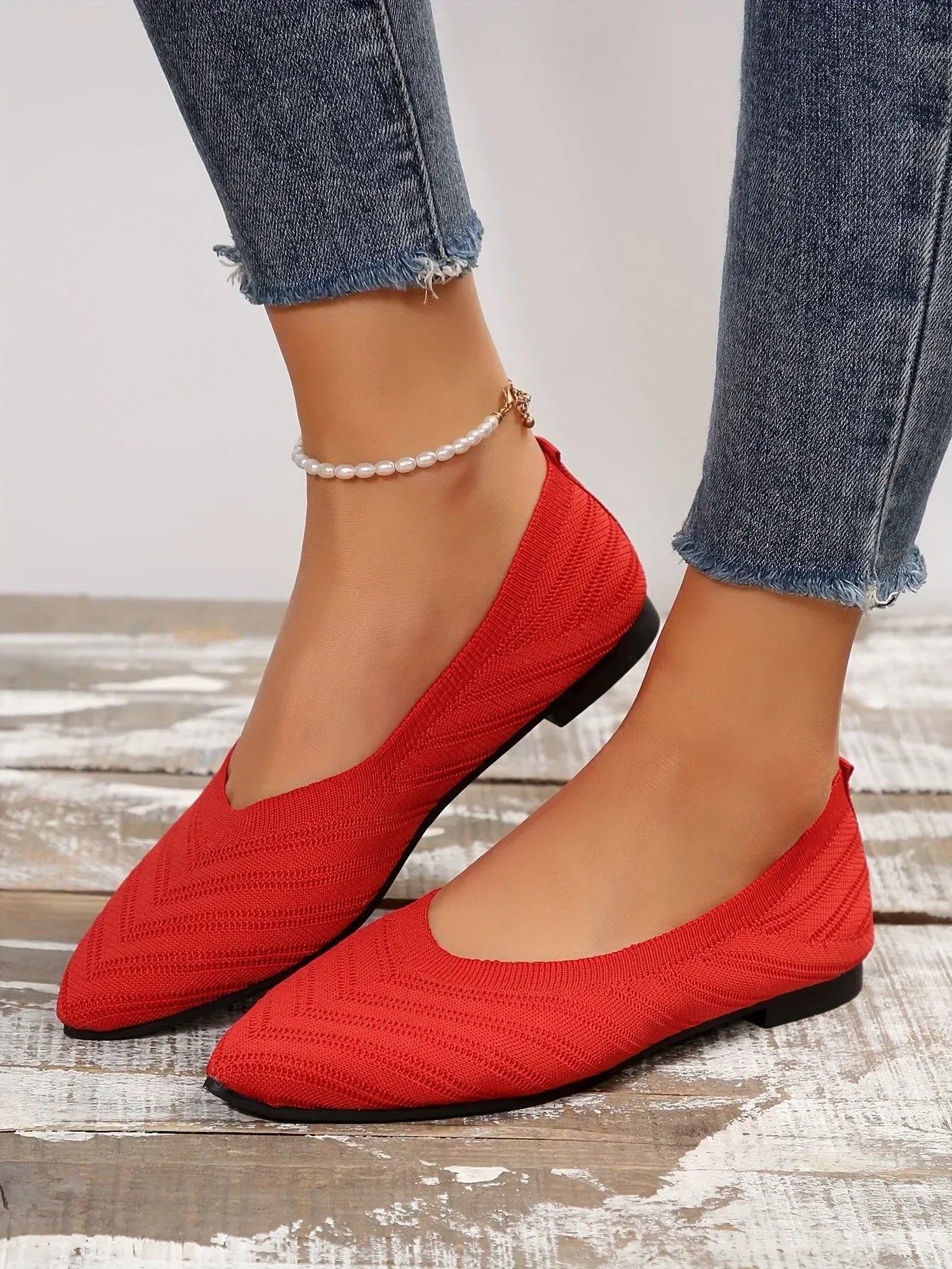 Step out in style with these women's pointed toe flat shoes. -
