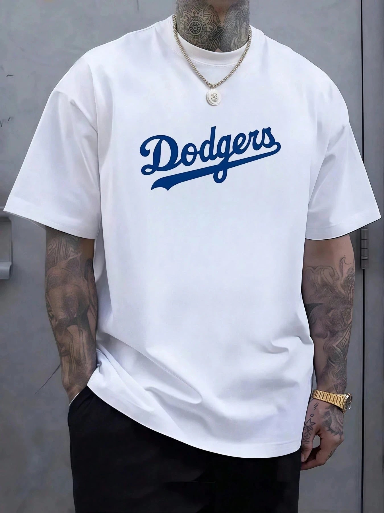 Mens Bold Dodgers T-shirt -
