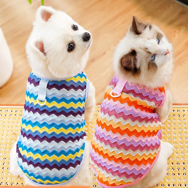 Keep your pets comfortable and stylish with these breathable and soft cat clothes—ideal for both cats and dogs to wear with ease and comfort! -