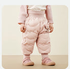 Keep your kids cozy and protected with these new style three-proof high-waisted warm down trousers—perfect for boys and girls on chilly days! -