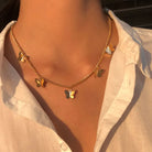 Simple Pearl Beads Necklace -