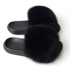 Real Fox Fur Slippers -