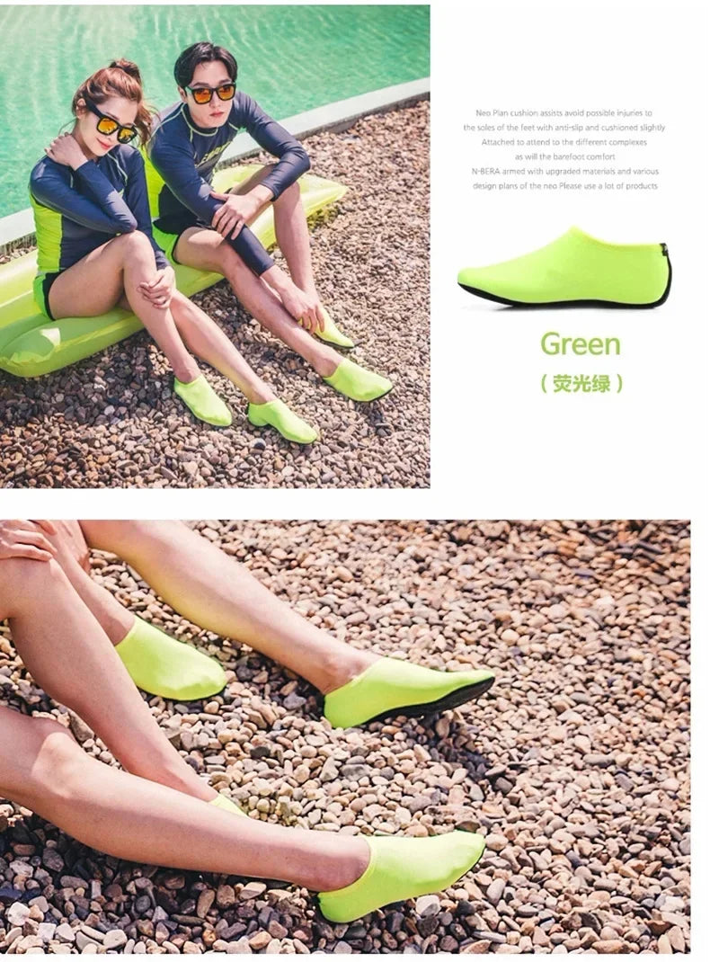 Unisex Water Non-Slip Sneaker Shoes Swimming Diving Socks Summer Aqua Beach Sandal Flat Shoe Seaside Socks Slipper for Men Women -