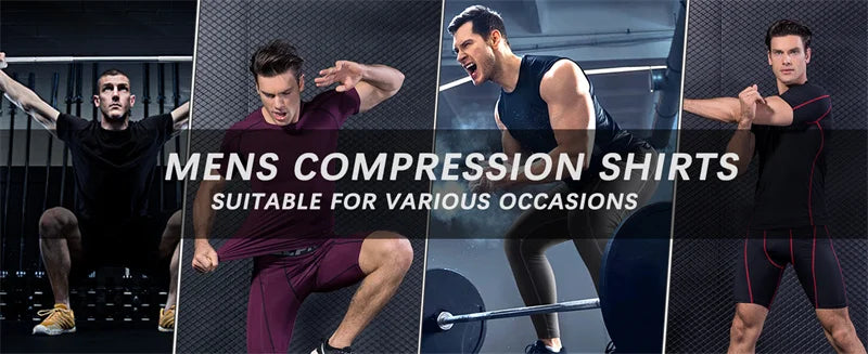 Spider Graphic Compression Shirts for Men -