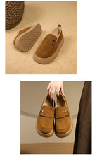 Elevate your style with these platform sole loafers for women. -