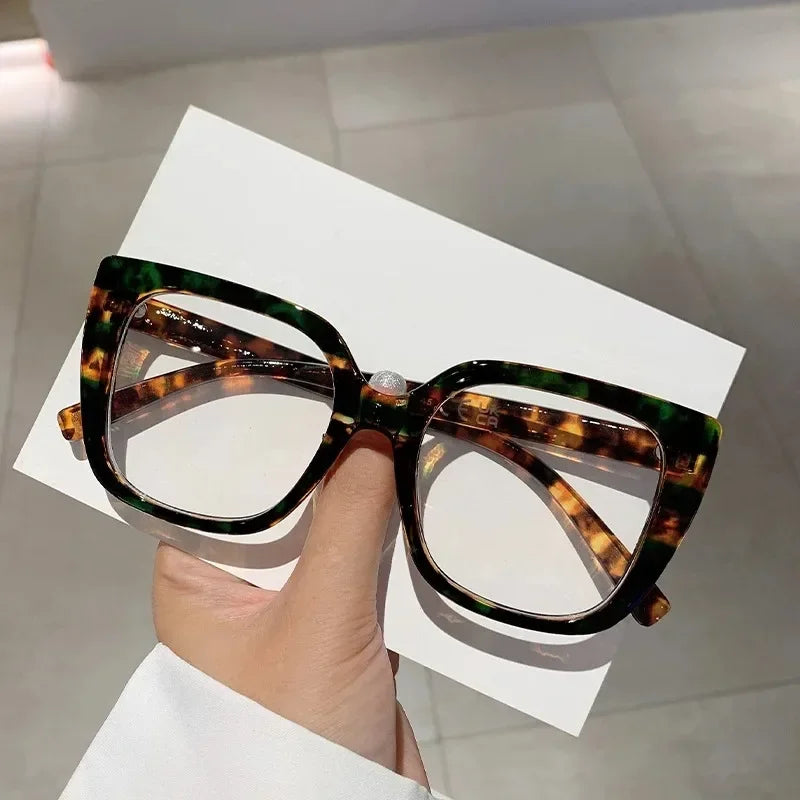 Vintage Anti Blue Light Optical Cat Eye Sexy Ladies Glasses Women Luxury Brand Designer Trend Myopia Prescription Eyewear Frame -