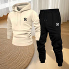Men's hooded pullover and jogging pants two-piece set -