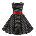 Outfits Party Sleeveless Gown Dress Kid Dots Prints Floral Children Girl Princess Clothes Girls Dresses Straight Dress -