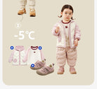 Keep your kids cozy and protected with these new style three-proof high-waisted warm down trousers—perfect for boys and girls on chilly days! -