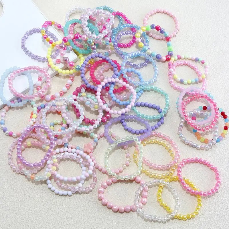 10/20/30Pcs Colorful Beads Bracelet Kids -