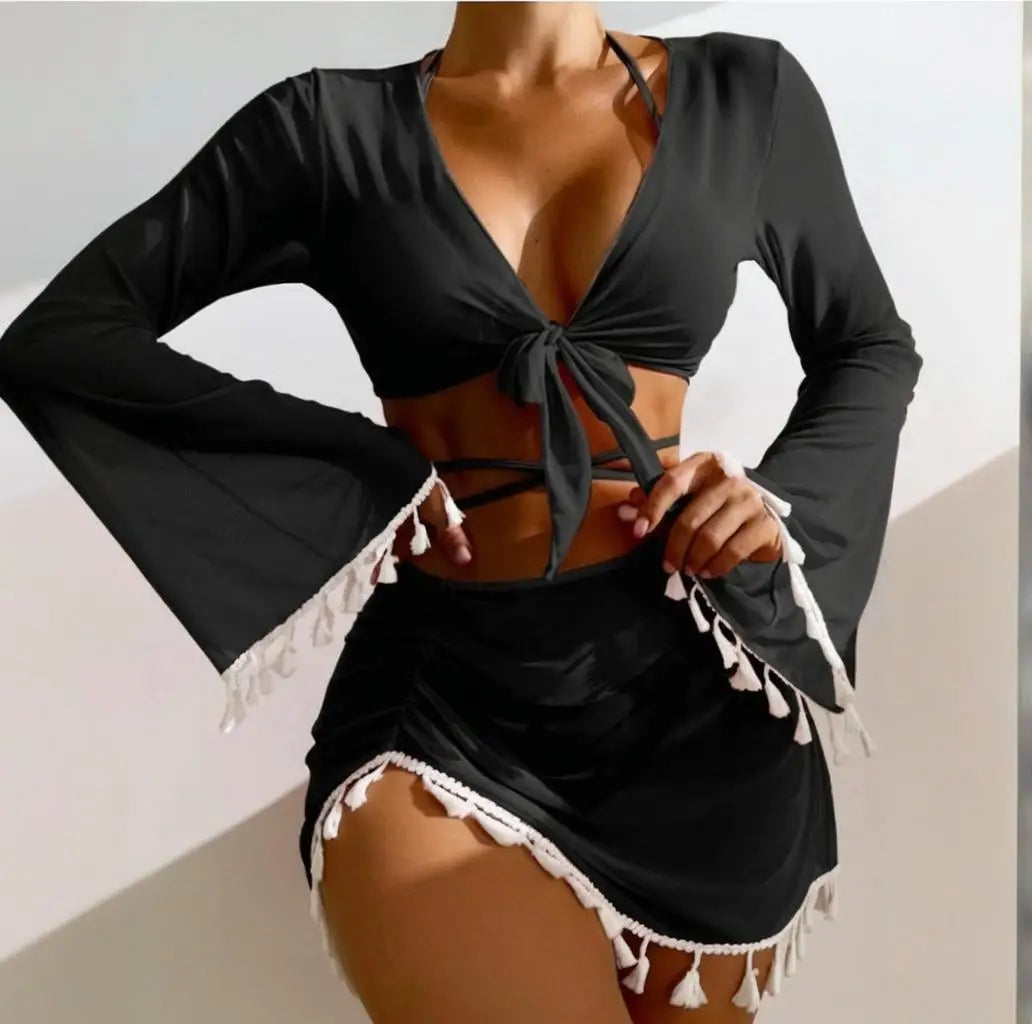 Swimwear Woman Swimsuit Cover Up Bikini Sets -