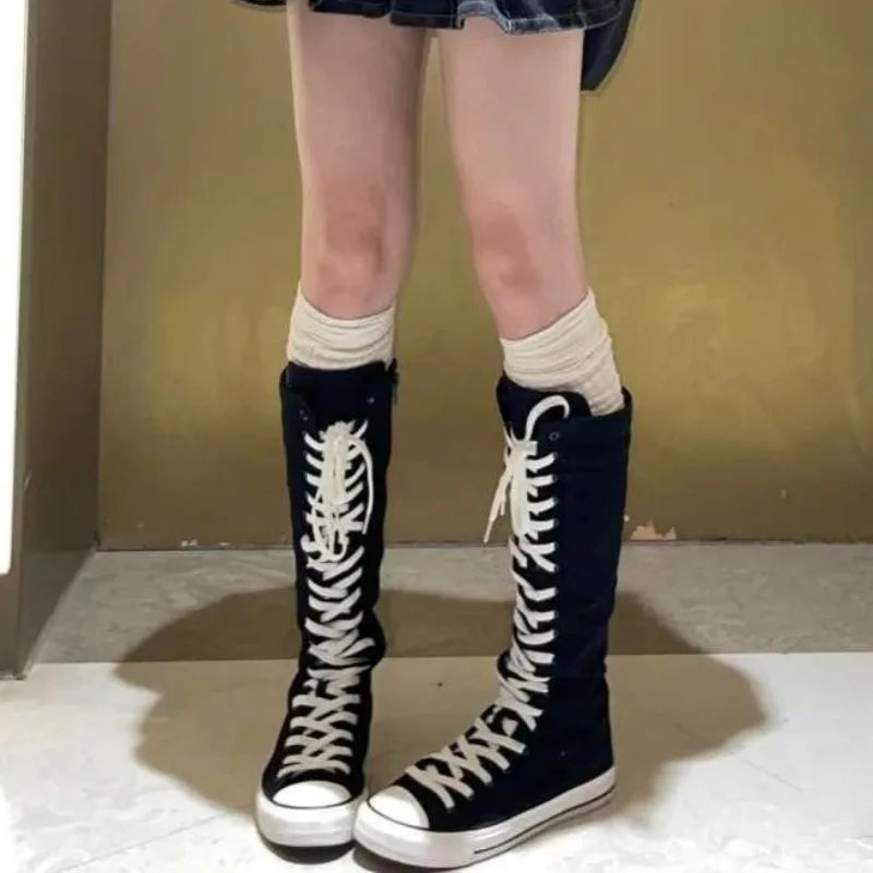 High Top Boot Lace-Up -