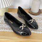 Shoes for Women Fashion Pointed Toe Patent Leather Low Heel Single Shoes Lady Slip on Classic Comfort Office Shoes Zapatos Mujer -