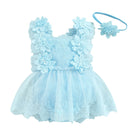 Dress your little one to impress with this adorable party romper for baby girls—perfect for special occasions and celebrations! -