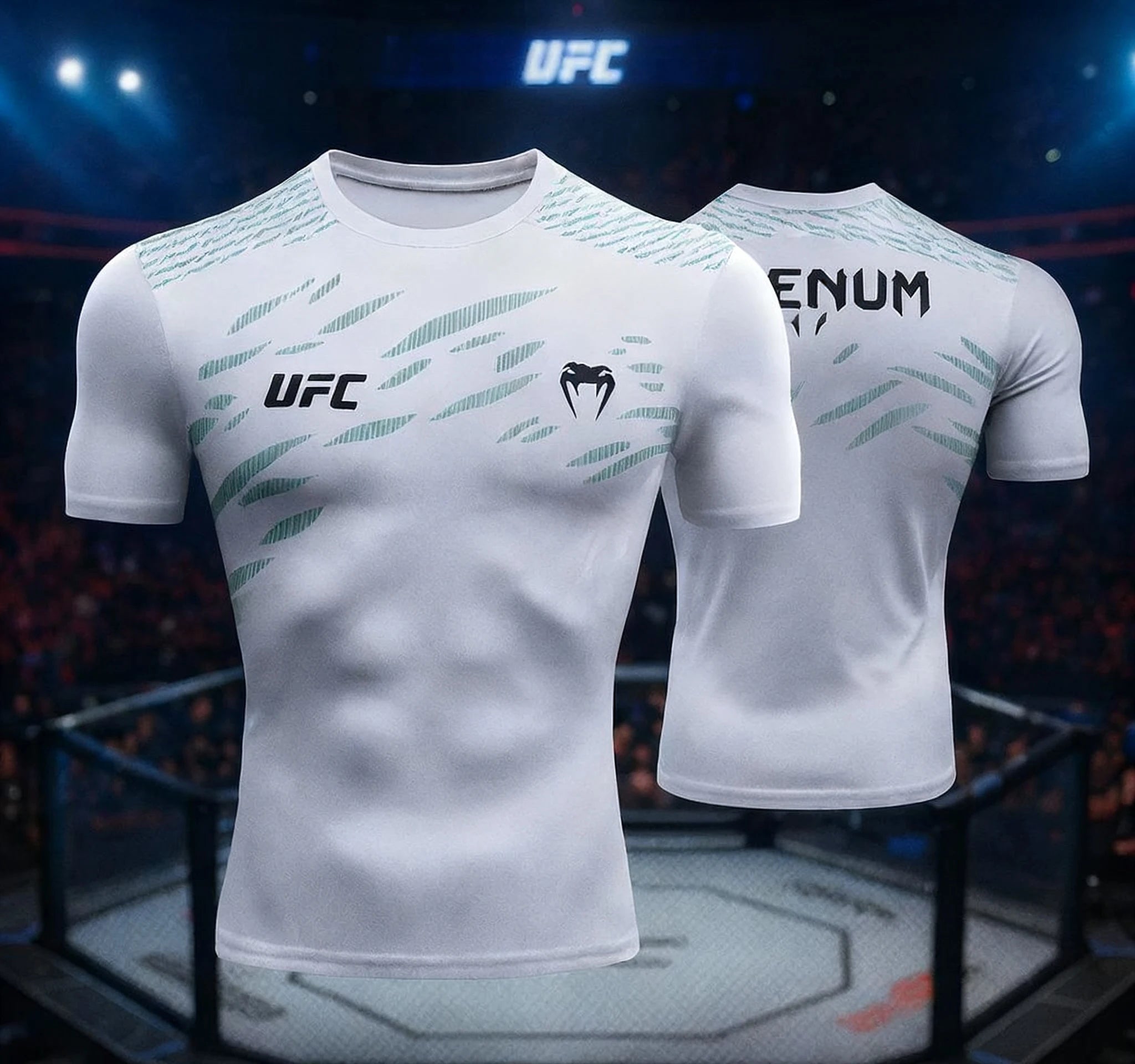 UFC men's 3D printed training T-shirt -