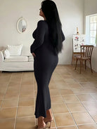 Long sleeves Maxi Dress -
