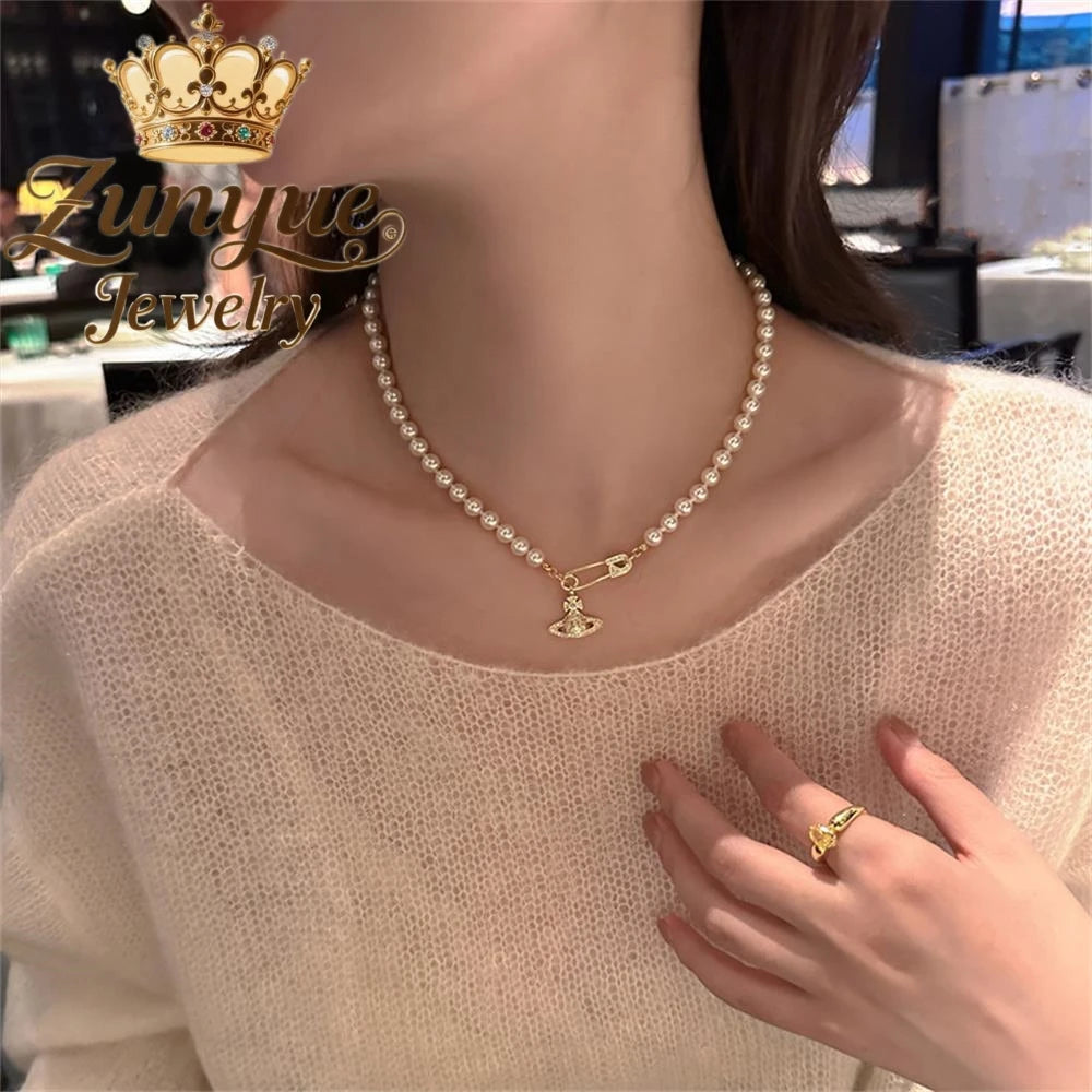 Natural Freshwater Pearl Necklace Exquisite High-end -