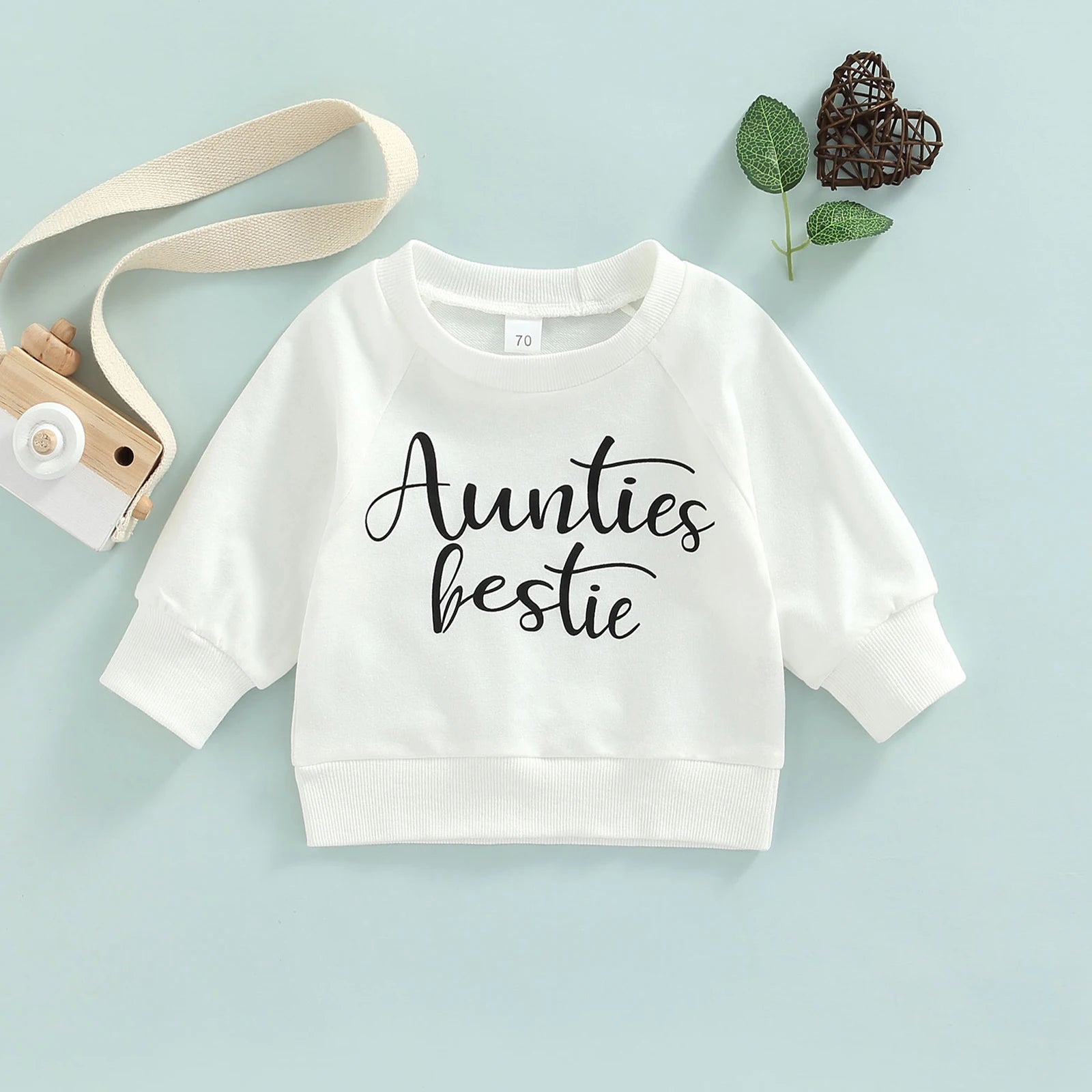 Citgeett Autumn Infant Baby Girls Boys Sweatshirts Letter Print Long Sleeve Pullovers Spring Casual Tops Clothes -