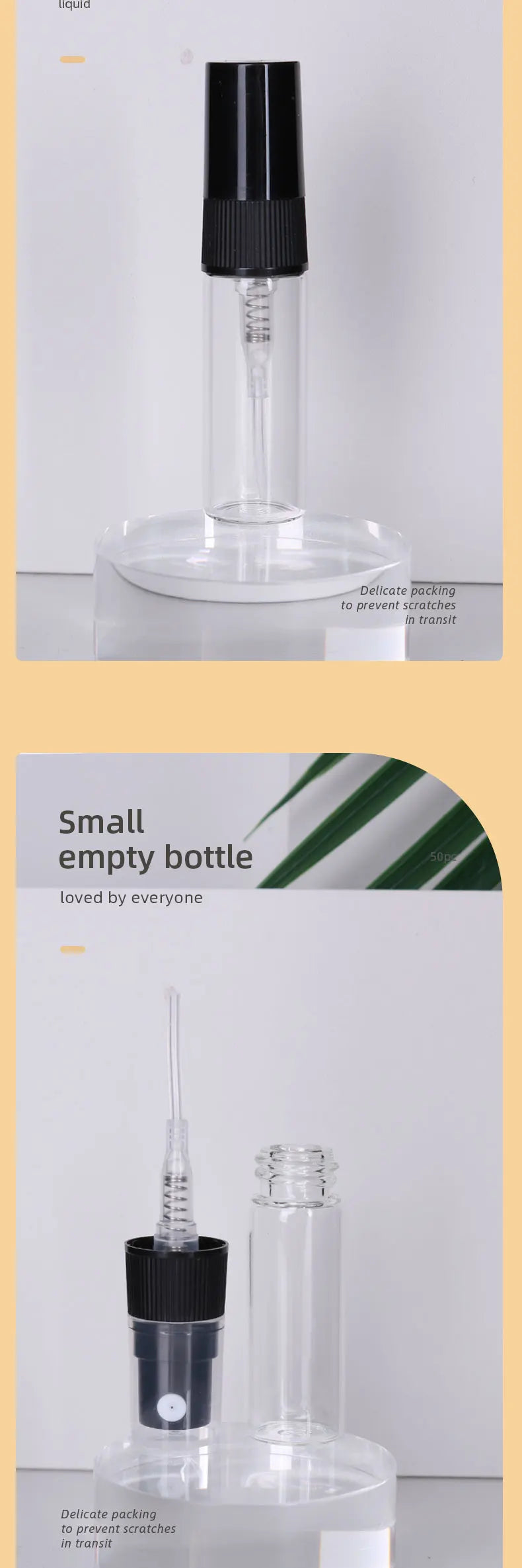50/batch 3ml high quality clear glass perfume bottle ultra fine mist moisturizing spray bottle mini cologne perfume bottle -