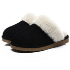 Evshine Women Plush Cotton Slippers Winter Indoor Warm Soft House Slipper Comfort Memory Foam Slides Outdoor Fur Fuzzy Flat Shoe -