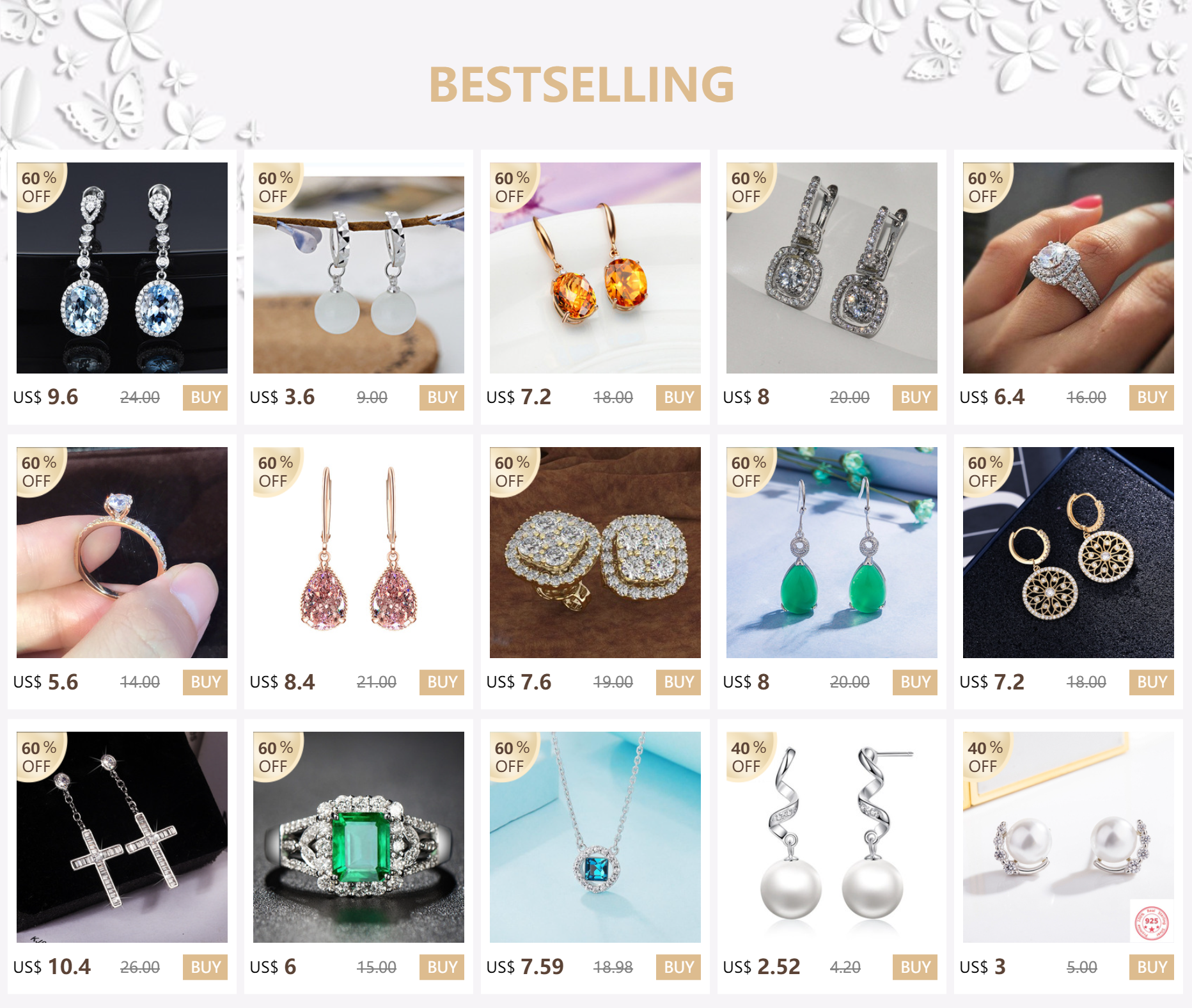 Real 14K Gold Jewelry Earring Women -