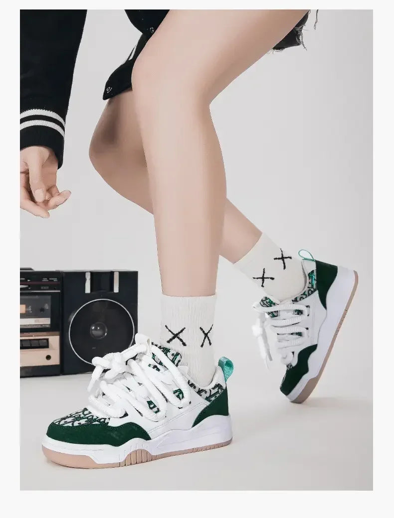 Big Size 36-47outdoor Trendy Couple Style Walking Shoe Student White Board Men's Sneakers Running Hiking Tennis Boy Shoes Casual -