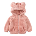 Thicken Warm Girls Winter Coat Cartoon Long Sleeve Hooded Coat for Girls Fashion Solid Color Kids Coat 1-6 Years -
