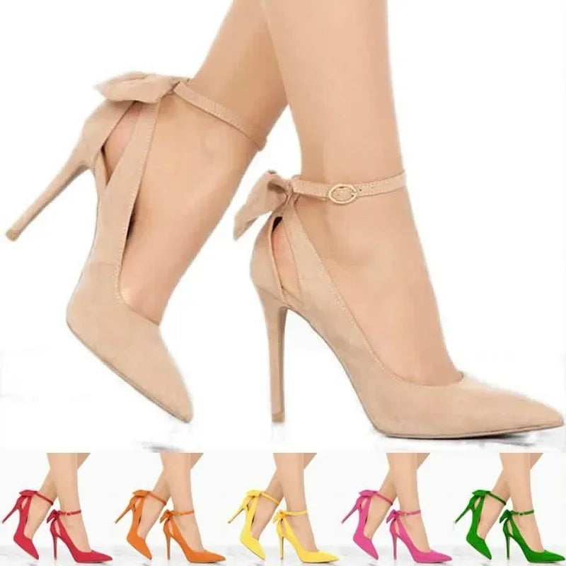 Women's High Heels Bow Tie -