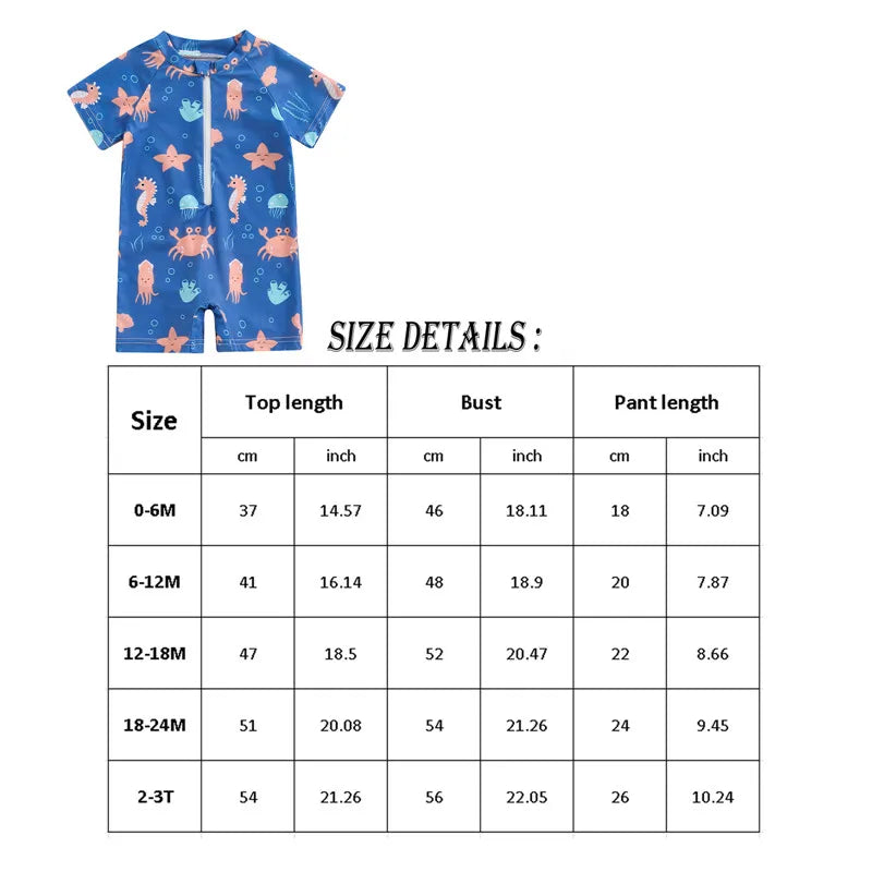 Make a splash with this collection designed for toddler boys aged 0-36 months—comfortable, cute, and perfect for water fun! -