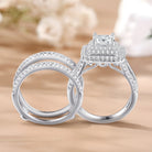 2PCS Moissanite Rings -