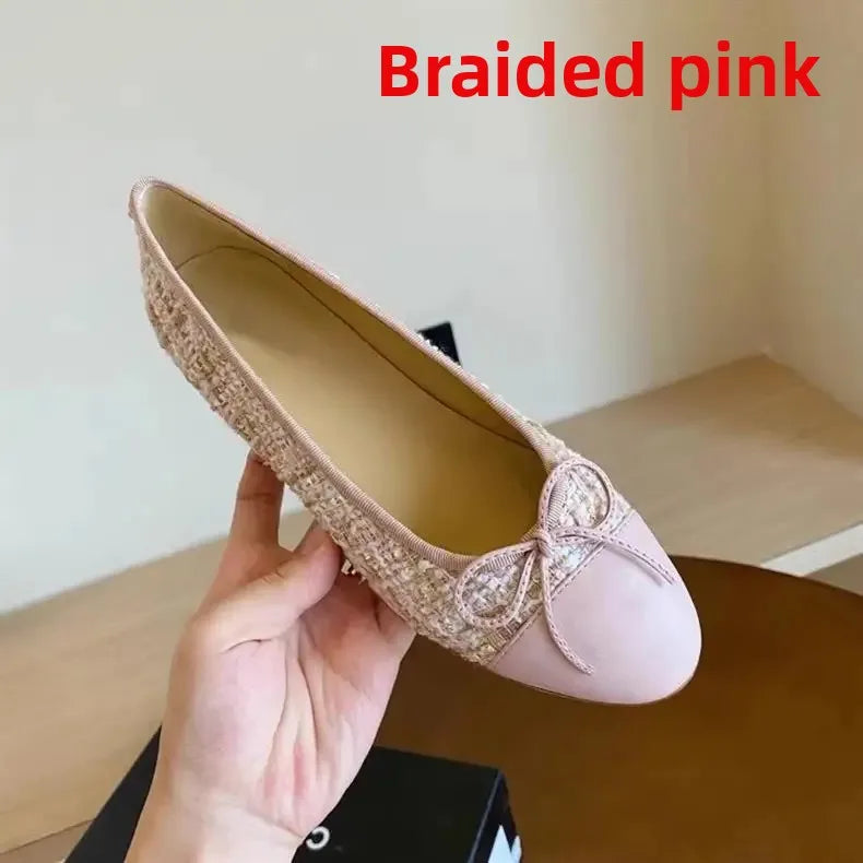 Women's Flat Shoes Knot Design -