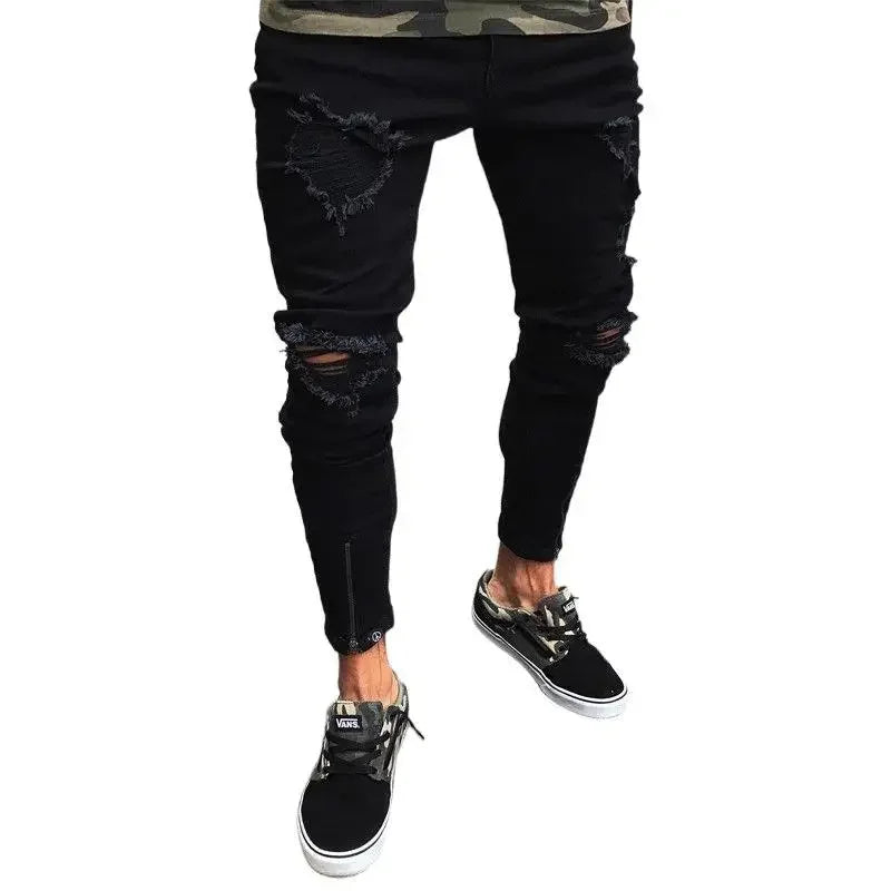 Mens Jeans Ripped & Stretch -
