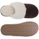 Evshine Women Plush Cotton Slippers Winter Indoor Warm Soft House Slipper Comfort Memory Foam Slides Outdoor Fur Fuzzy Flat Shoe -