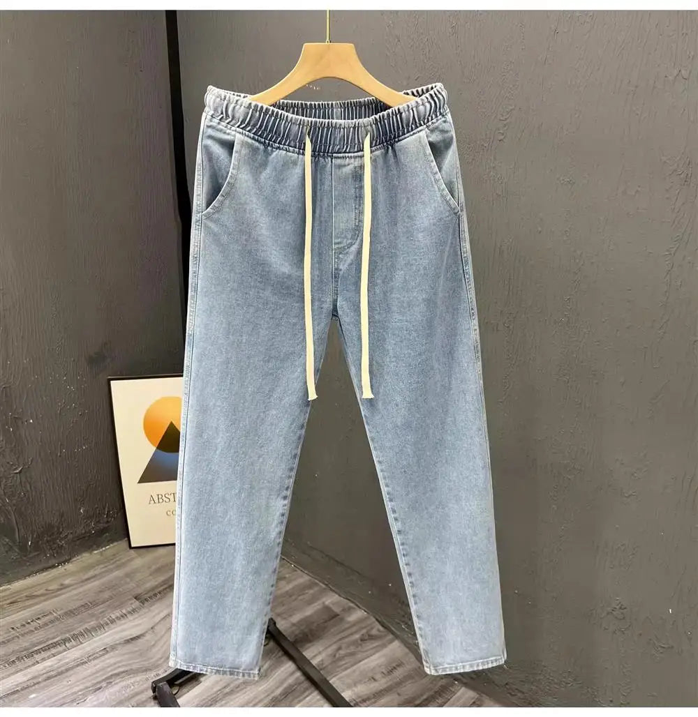 Men's Casual Loose Straight Leg Jeans -