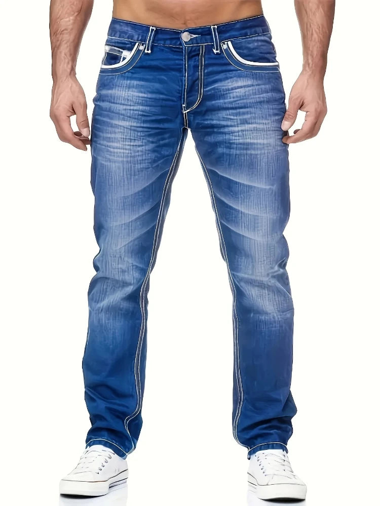Men's Casual Breathable Cozy Denim Jeans -