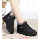 Women Boots Slip On Winter Shoes For Women Waterproof Ankle Boots Winter Boots Female Snow 2024 Black Femininas -