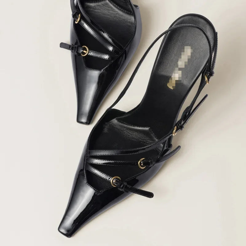 High Heels Pointed-toe Back Loop -