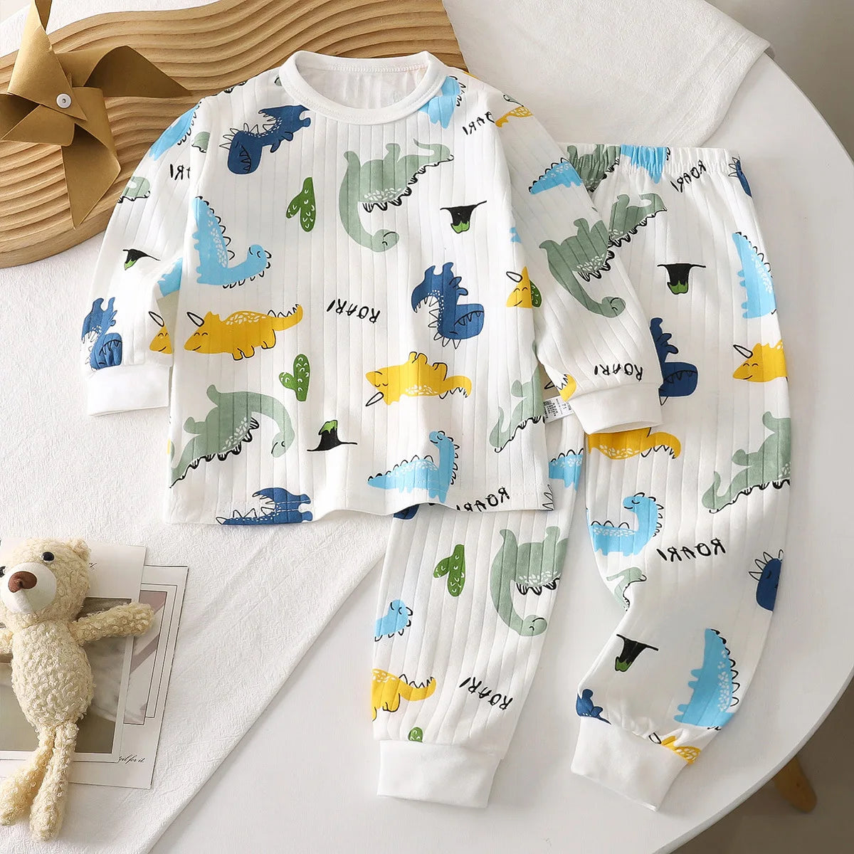 Children Sets CottonLong Sleeve Home Sleepwear -