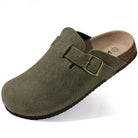 Evshine 2024 Women Cork Slides Classic Clogs For Women Fashion Mules Indoor Home Cork Suede Slippers Outdoor Soft Beach Slippers -