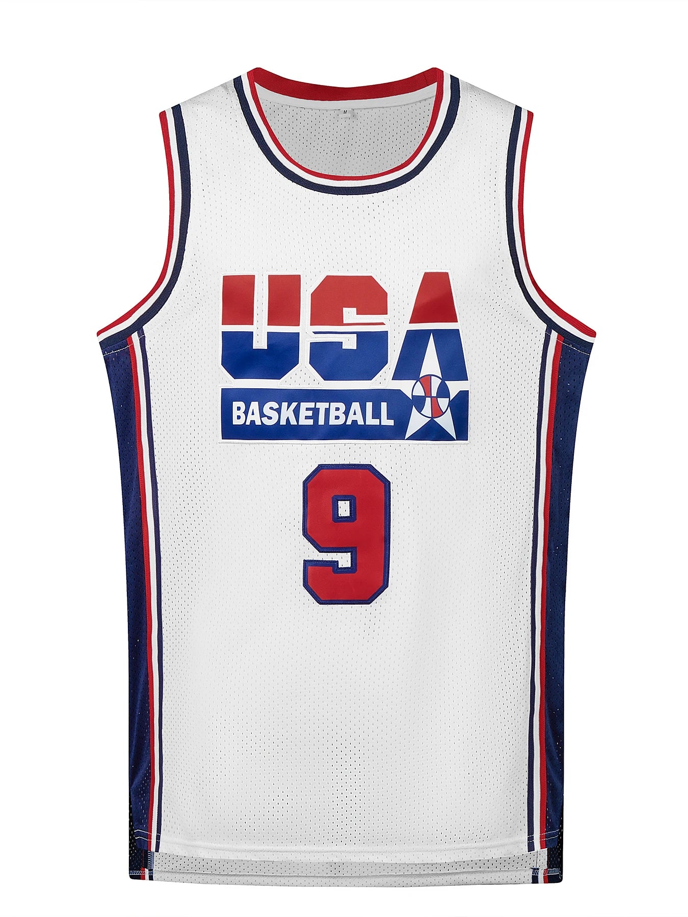 Men's Embroidered Team USA Basketball Jerseys (Throw Back) -