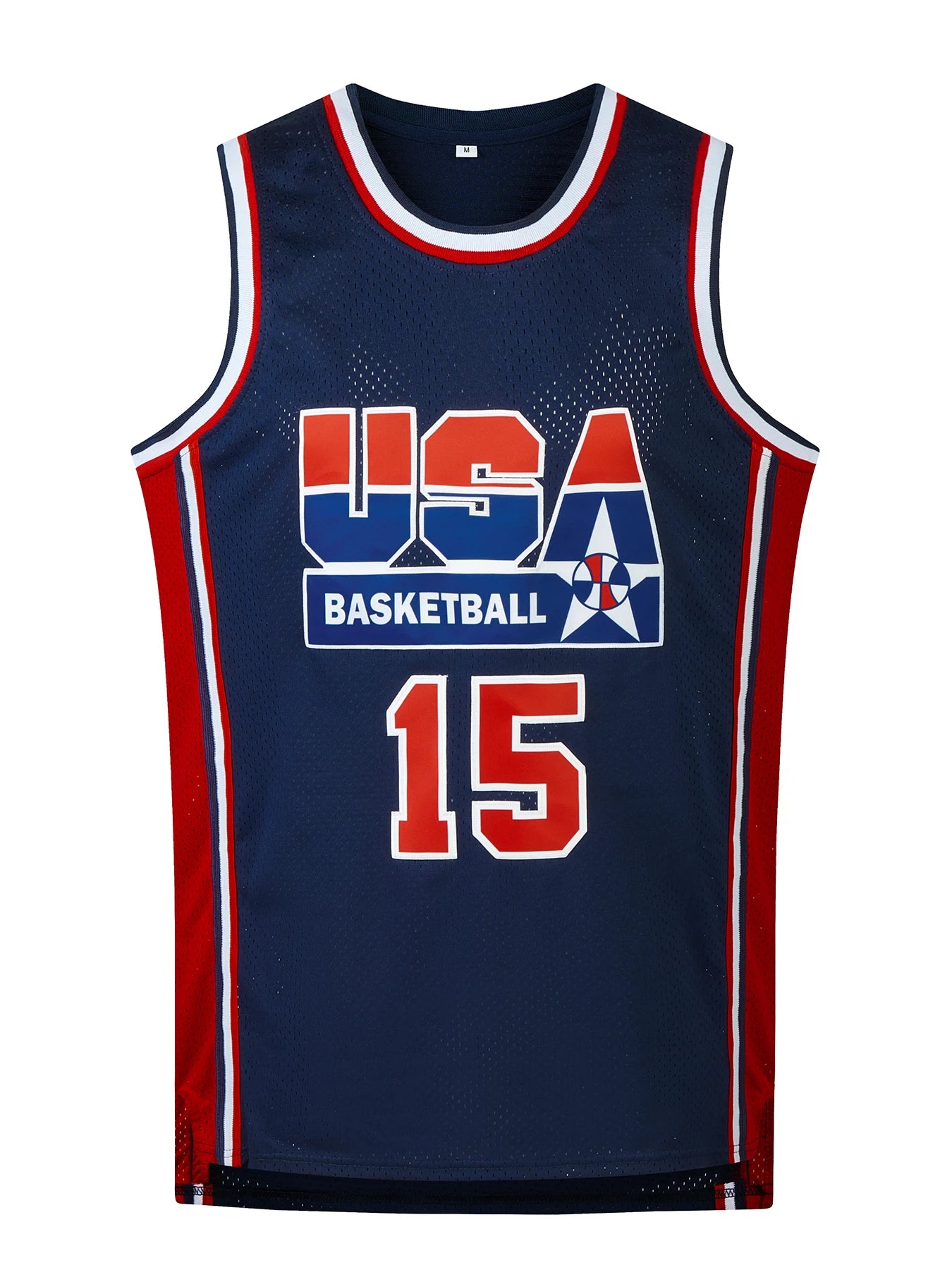 Men's Embroidered Team USA Basketball Jerseys (Throw Back) -